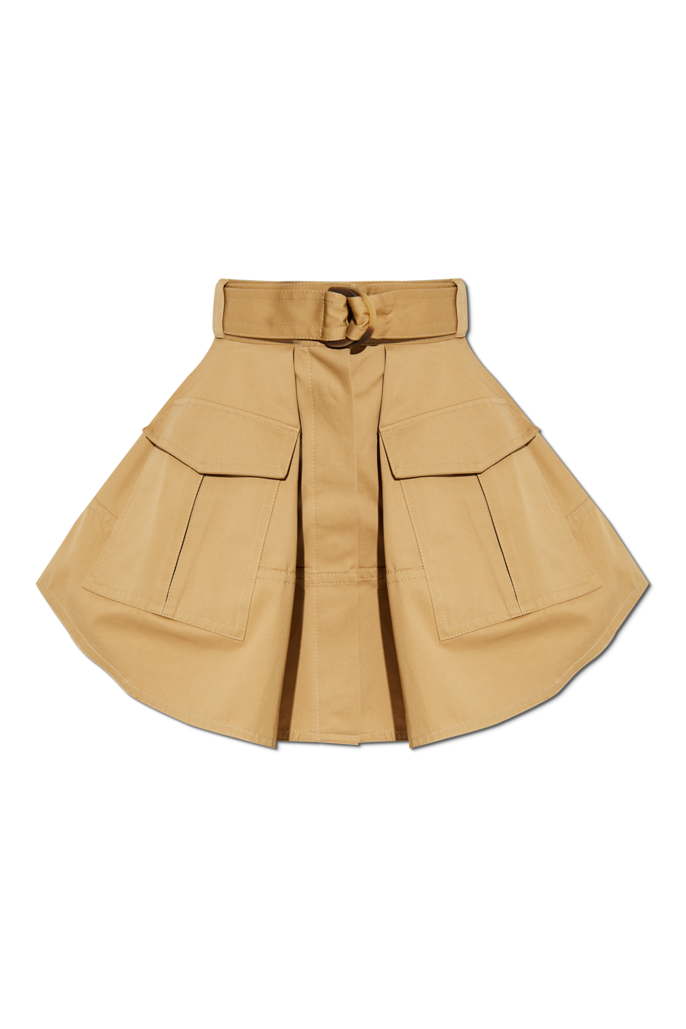 スカート ZIMMERMANN Woman Skirt Beige 4518SS251 SAN Zimmermann Cotton skirt with belt | Women's Clothing | Vitkac